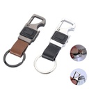 Cowhide key chain with bottle opener