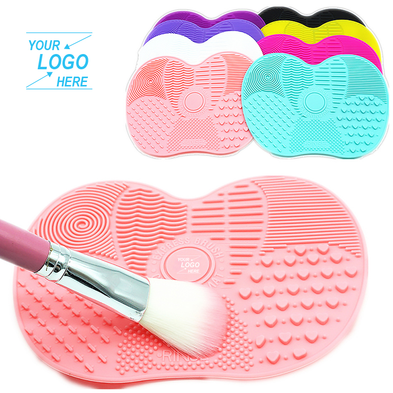 Apple-shape Makeup Brush Cleaner Mat / Cosmetic Brush