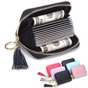 RFID Zipper Leather  Card Wallet 