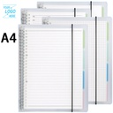 PSN1015 - A5 B5 A4 Loose-Leaf Binder Notebook A5/B5/A4黑白PP笔记