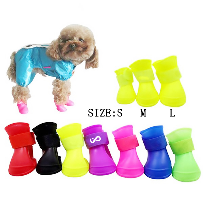 Waterproof Silicone Pet Shoes (Medium) / Waterproof Silicone