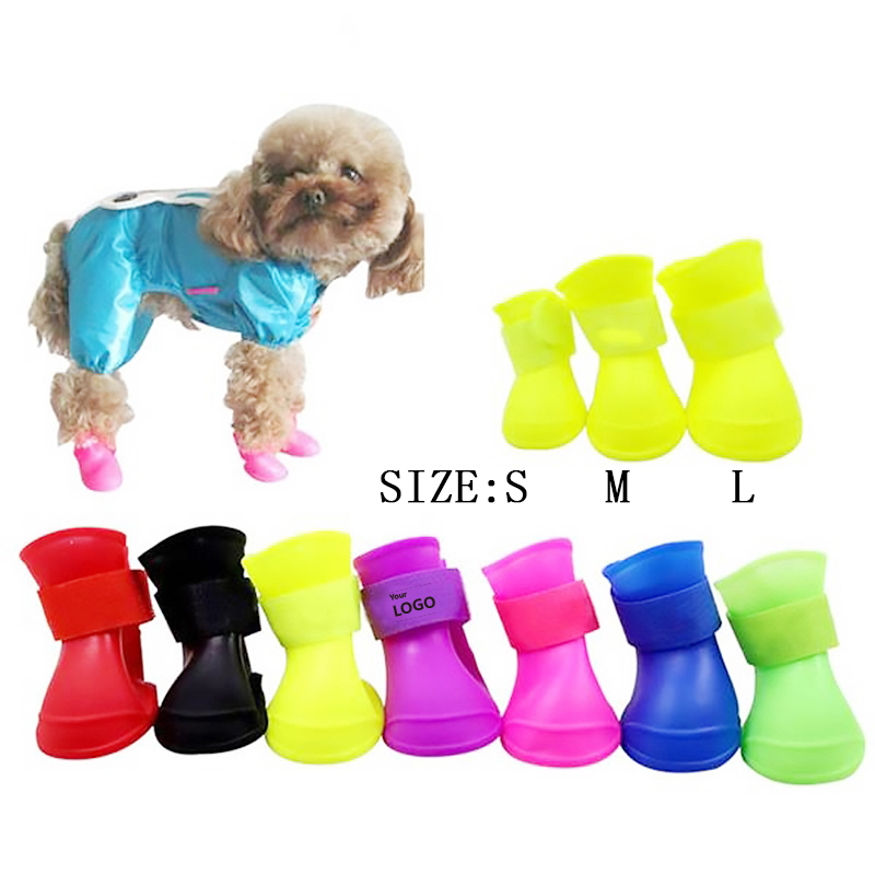 Waterproof Silicone Pet Shoes (Large) / Waterproof Silicone 