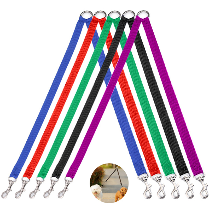 Double Head Pet Leash Rope / Two Dogs One for Two Traction R