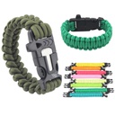 Outdoor Survival Bracelet With Flint/Scraper/Whistle