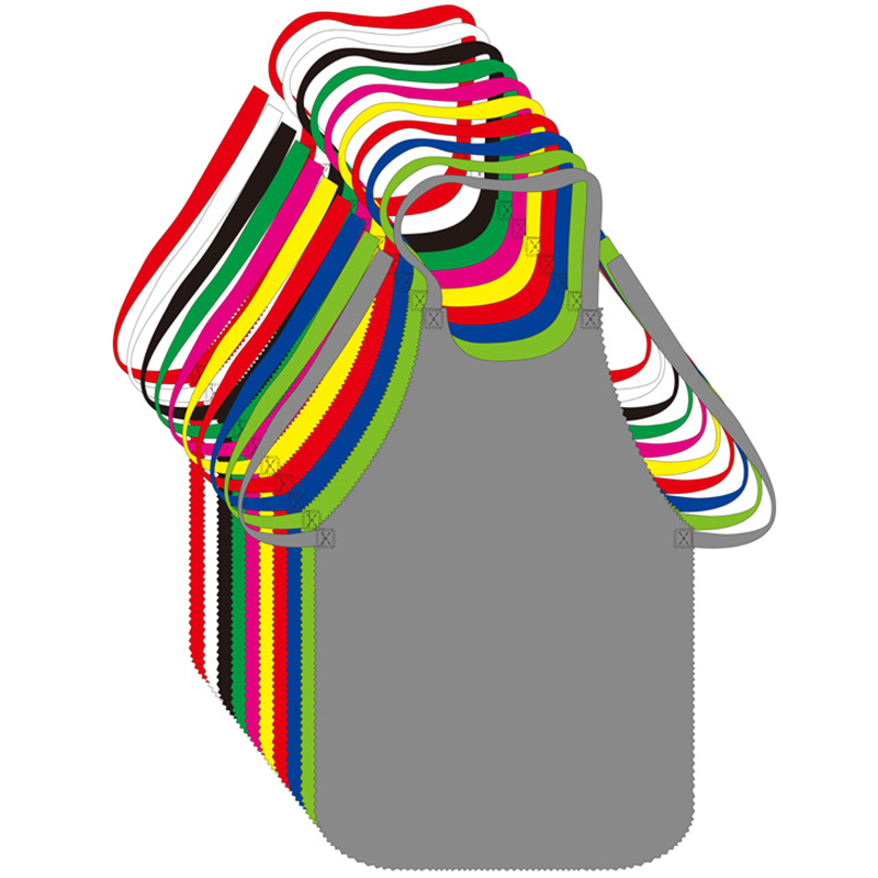 Solid Color Disposable Apron / Disposable Non-woven Apron Fo