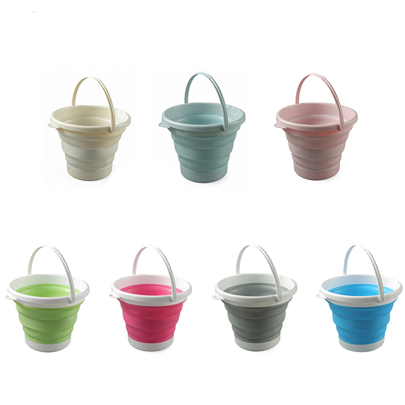 5 L Collapsible Silicone Bucket / 5L Silicone folding bucket