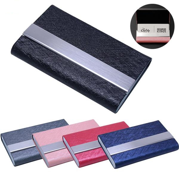 PU Stainless Steel Business Name Card holder/Case