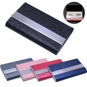 PU Stainless Steel Business Name Card holder/Case