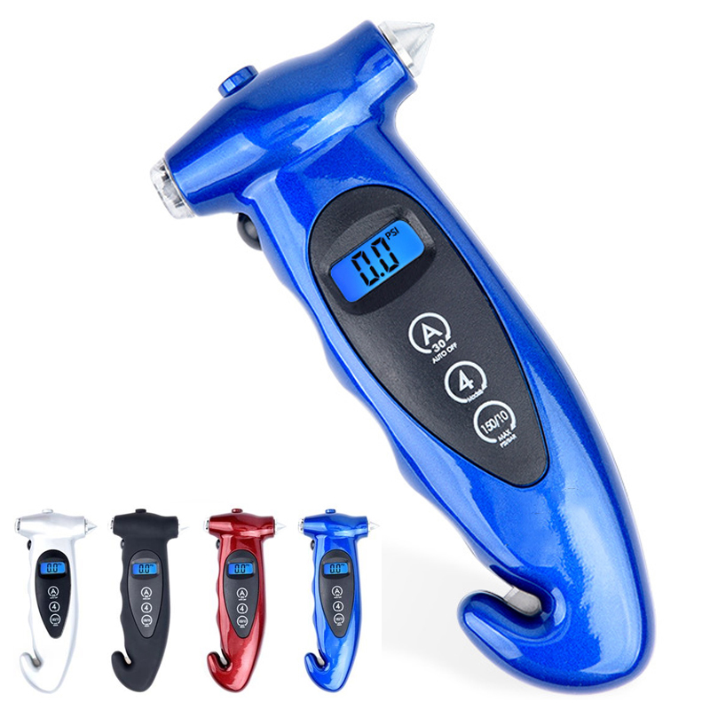 5 in 1 Multi Function Digital Tire Pressure Gauge