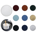 PU Round cup coaster /PU Leather Coaster