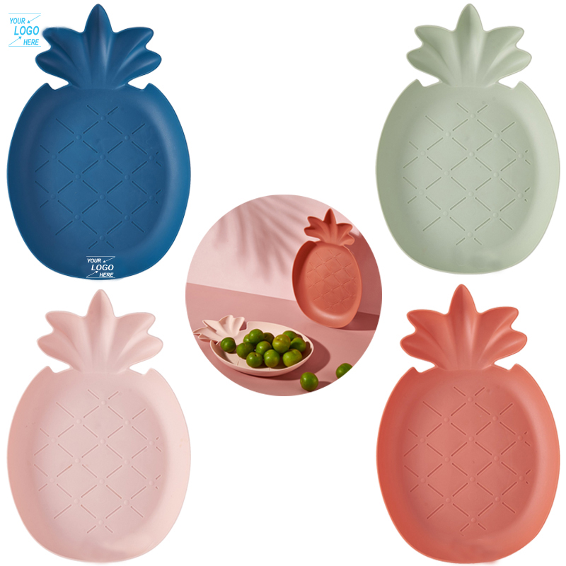 Plastic pineapple shape Food Tray Plate / Fruit Sharpe Plate