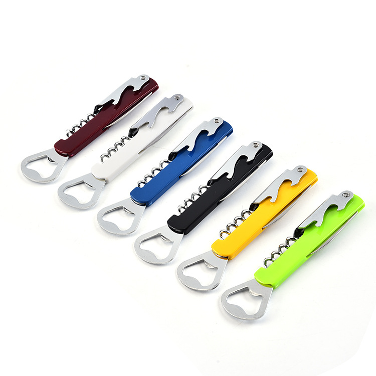 Multi-Purpose 4-in-1 Bottle Opener With Corkscrew