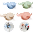 Adhesive Plastic Power Plug Hooks / No drilling place plug