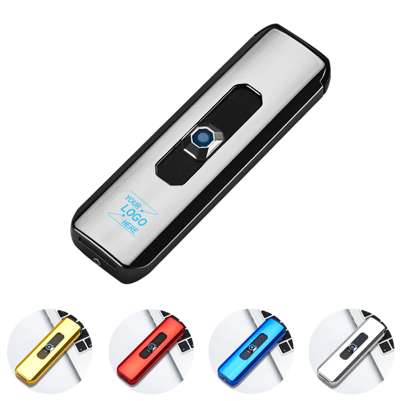Button Double-sided Point USB Rechargeable Cigarette Lighter
