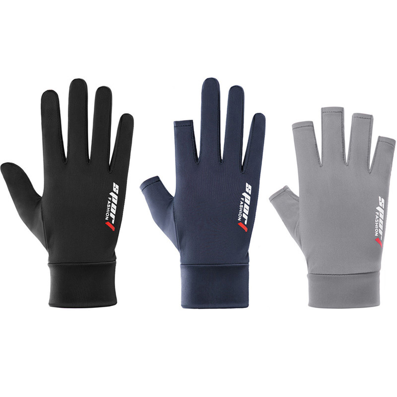 Ice Silk Sunscreen Gloves     