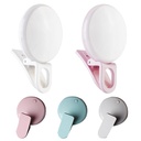 Phone Selfie Round LED Ring Fill Light Recharging with Clip