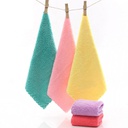 22'' Square Coral velvet bath towels washcloth
