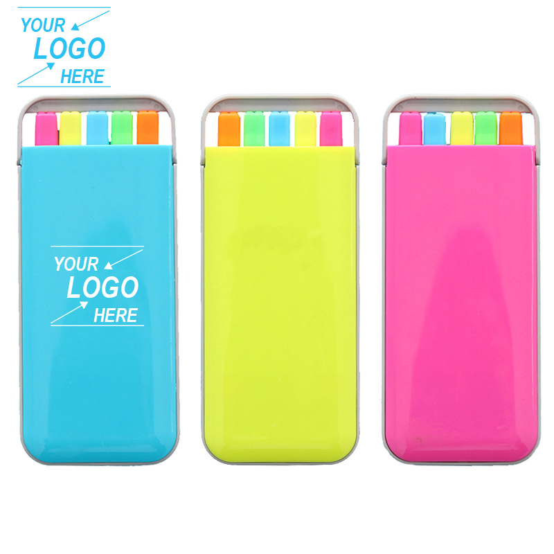 Fluorescent Colors Marker Highlighter Pen Set