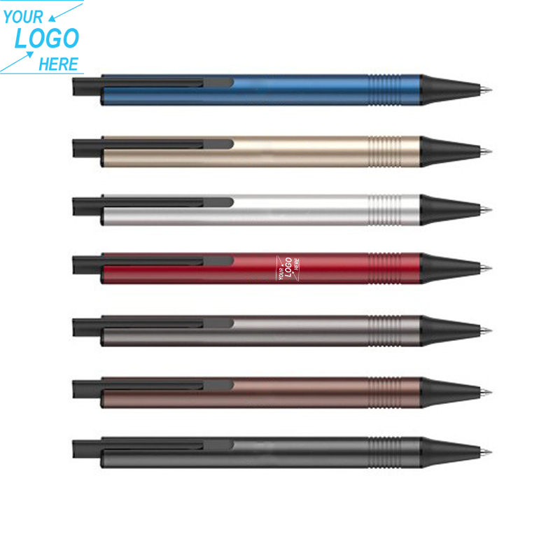 Custom Logo Aluminum writing Ballpoint Pen