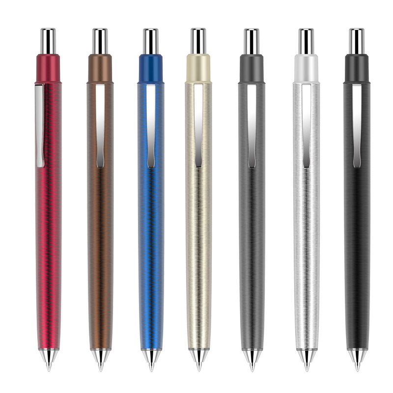 Metal Custom Logo Retractable writing Ballpoint Pen