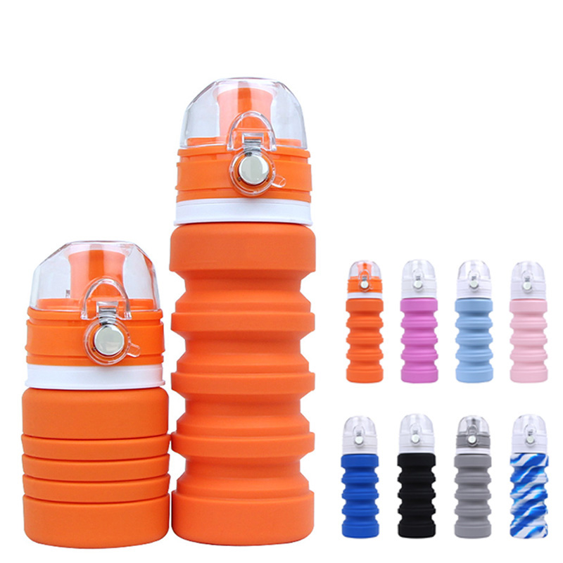 Foldable Silicone Sports Water Bottle