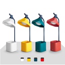 Flexible LED Rechargeable Table Lamp With Square Pen Holder
