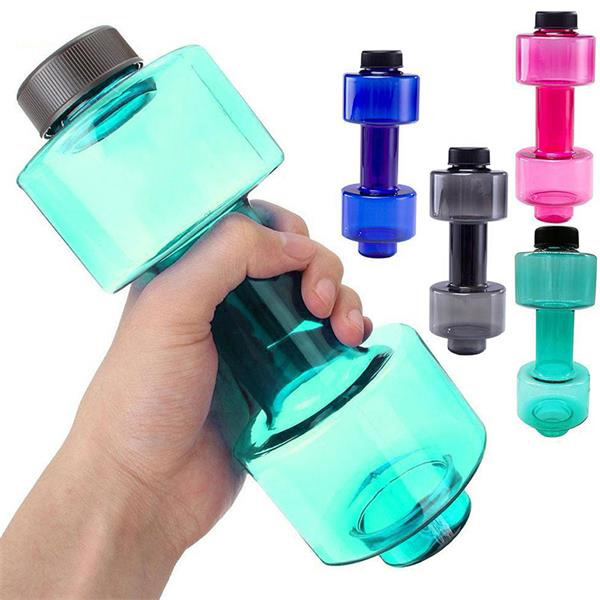 18 oz Dumbbell Water Bottle