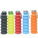 18Oz Collapsible Sports Silicone Bottle with Carabiner