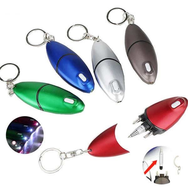 Screwdriver LED Phone Stylus Ball Pen with Key Ring