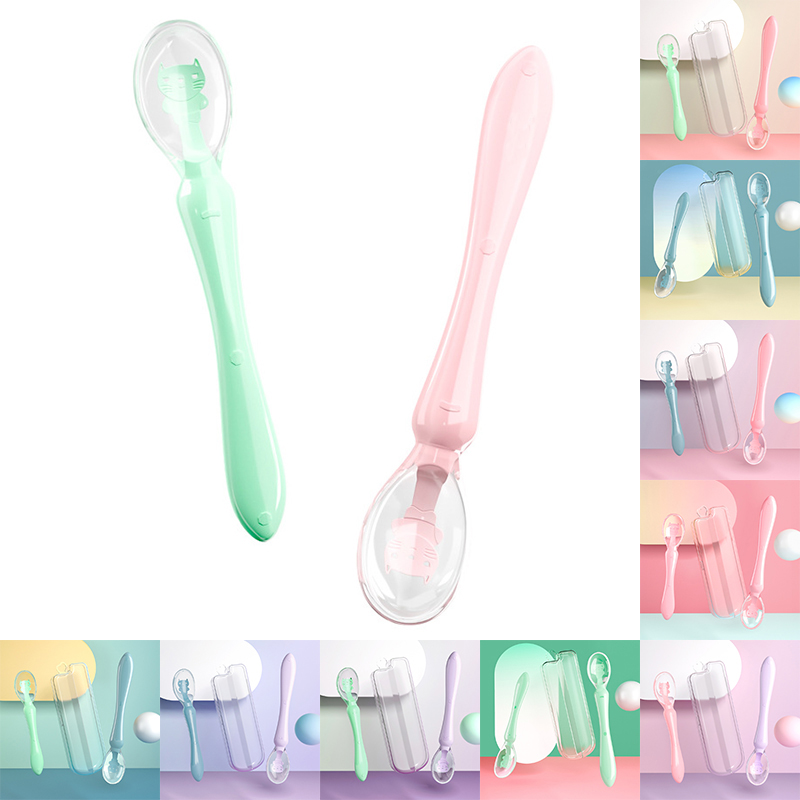 Baby Silicone Training Spoon feeding water soft spoon