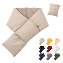 Down Cotton Scarf With Pocket
