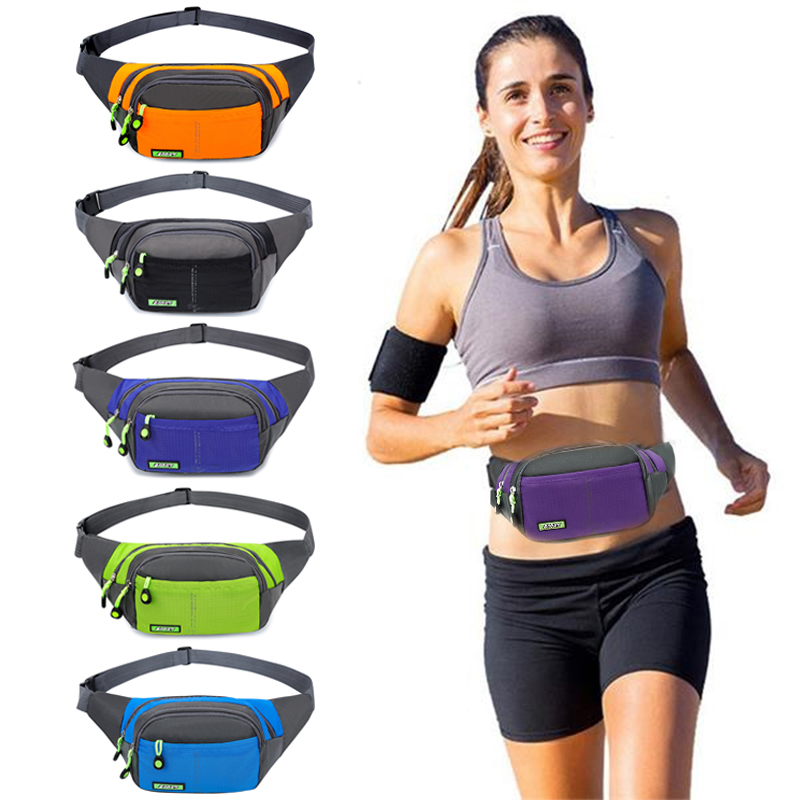 Color Three Zippered Fanny Pack