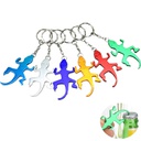 Gecko Shape Promotional Aluminum Bottle Opener Keychain