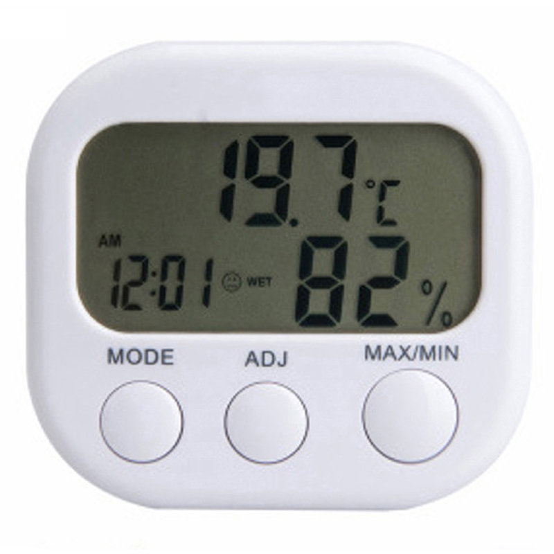 Digital Humidity Thermometer With Alarm Clock