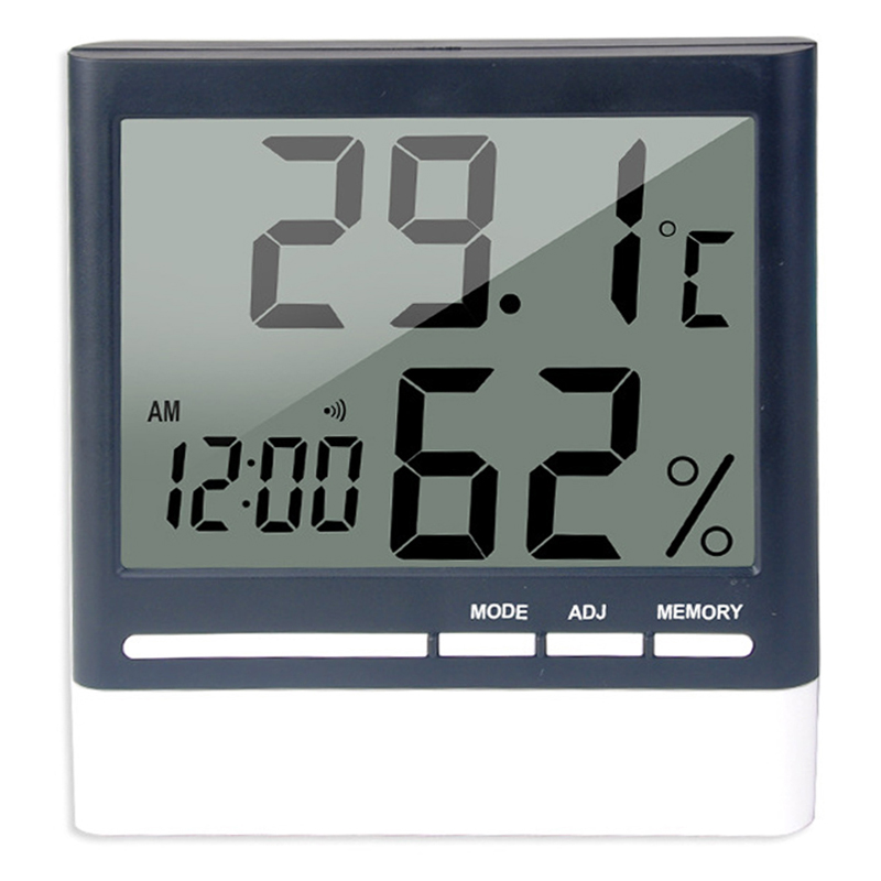 Digital Hygrometer Thermometer Temperature Humidity Clock