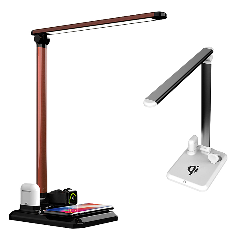 4 in 1 LED Desk Lamp with Wireless Charger(10W)