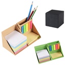 Foldable Sticky Note Cube with Pen Holder