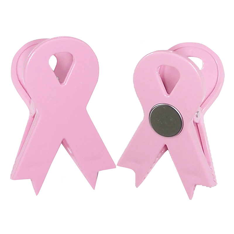 Pink Ribbon Magnetic Memo Clip