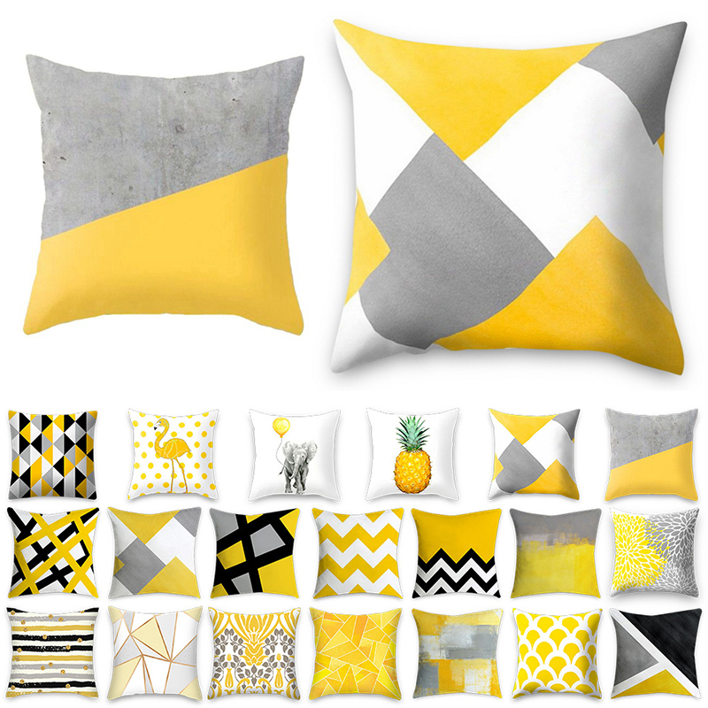 Printed Throw Pillow Case