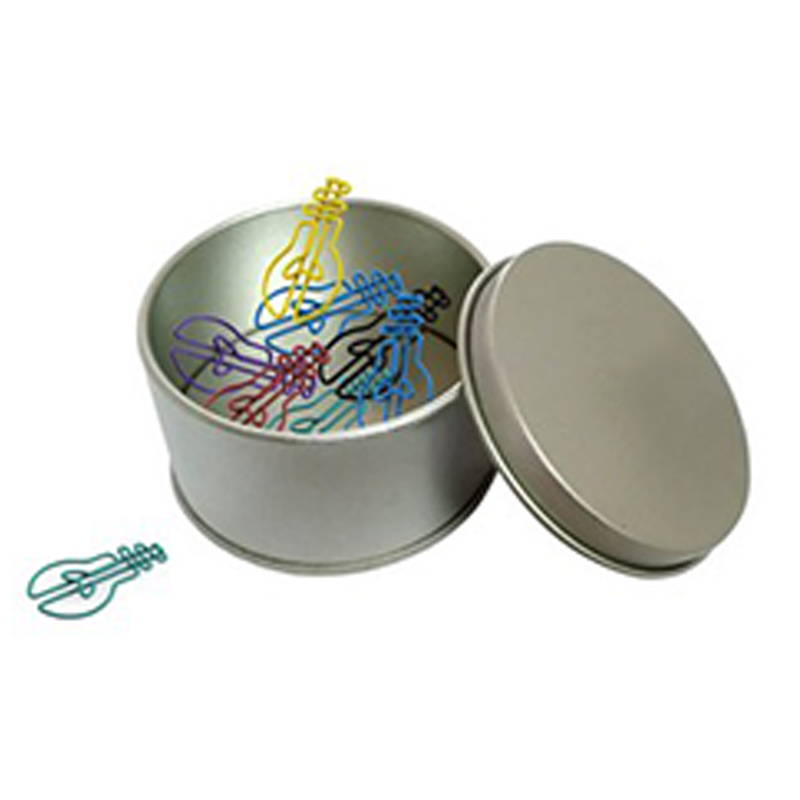 Light Bulb Paper Clips in Tin Container