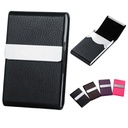 Luxury PU Leather &amp; Stainless Steel Business Card Case
