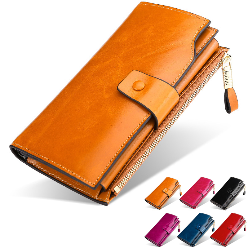 2021 New RFID Multifunction women's Leather Wallet