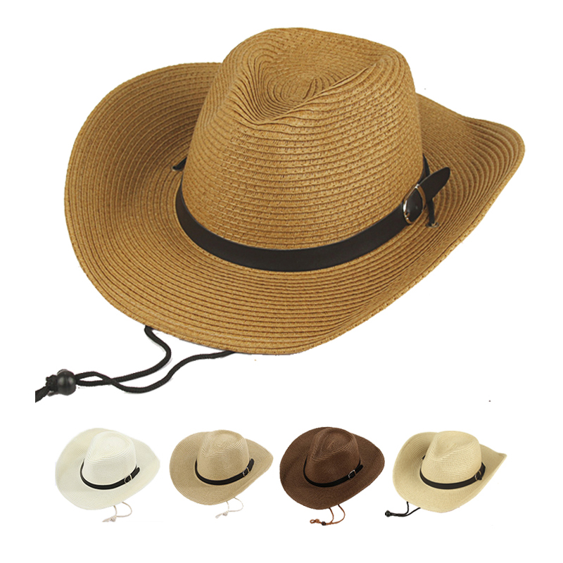 Straw Cowboy Hat with Customizable Band