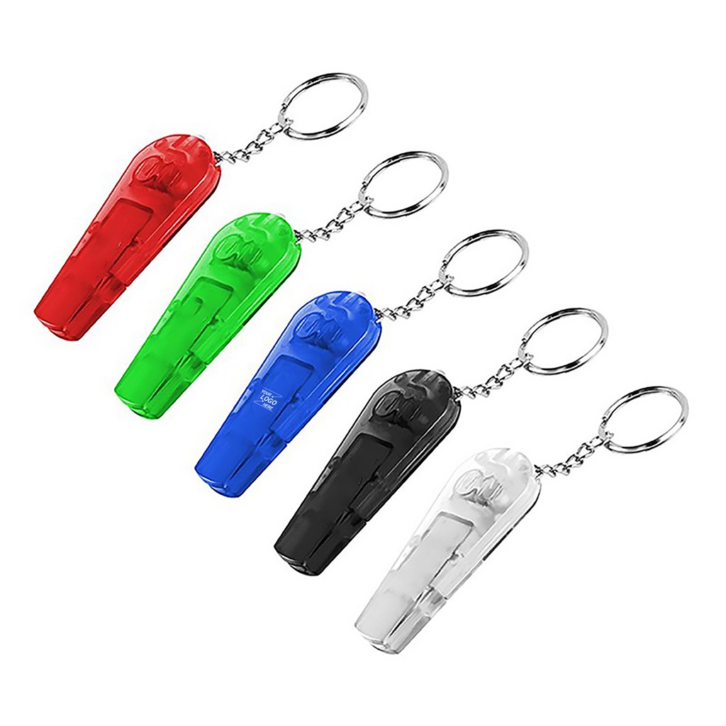 LED Whistle Keychain Flashlight Keychain