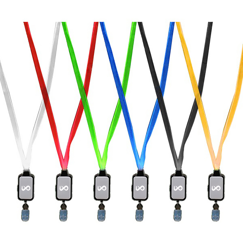 LED Lanyard with Badge Clip
