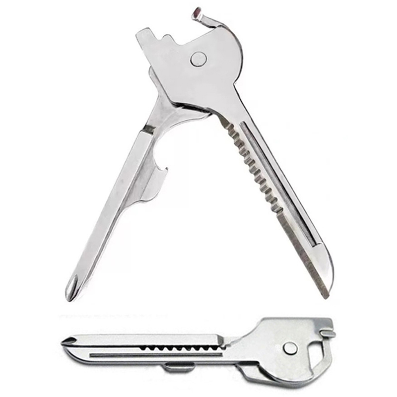 Multi-function Key Ring Fold able 6 In 1 Mini Knife Tools