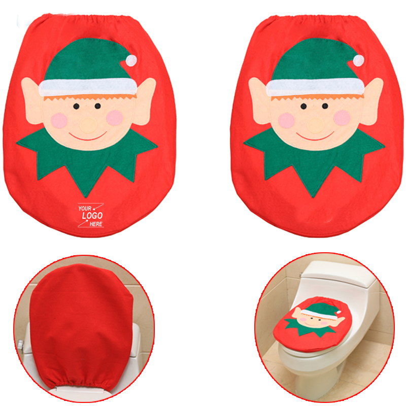 Christmas decoration supplies toilet cover