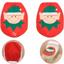 Christmas decoration supplies toilet cover