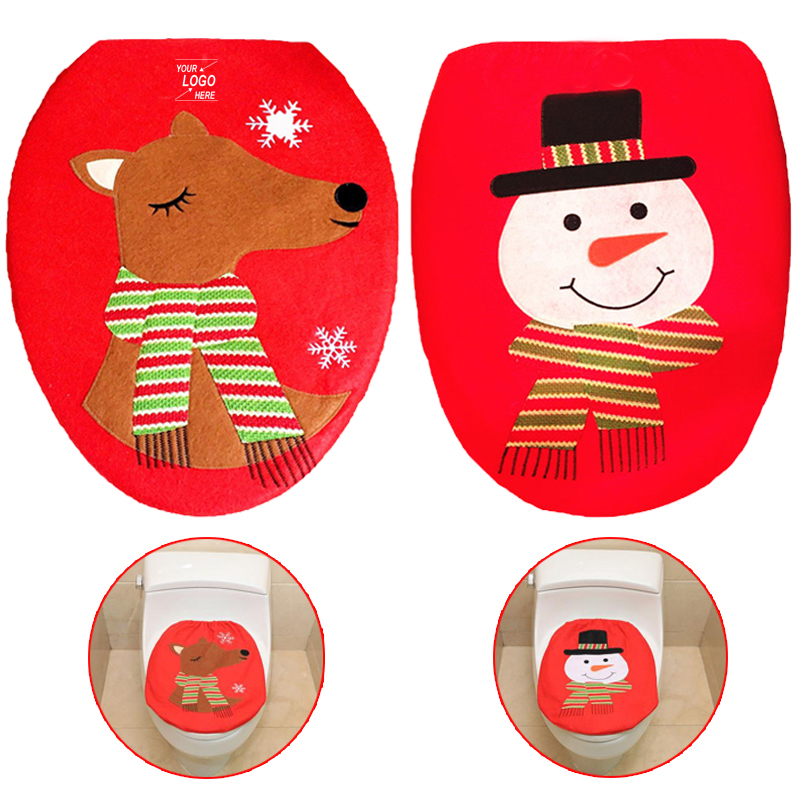 Christmas Toilet Seat Cover Decoration