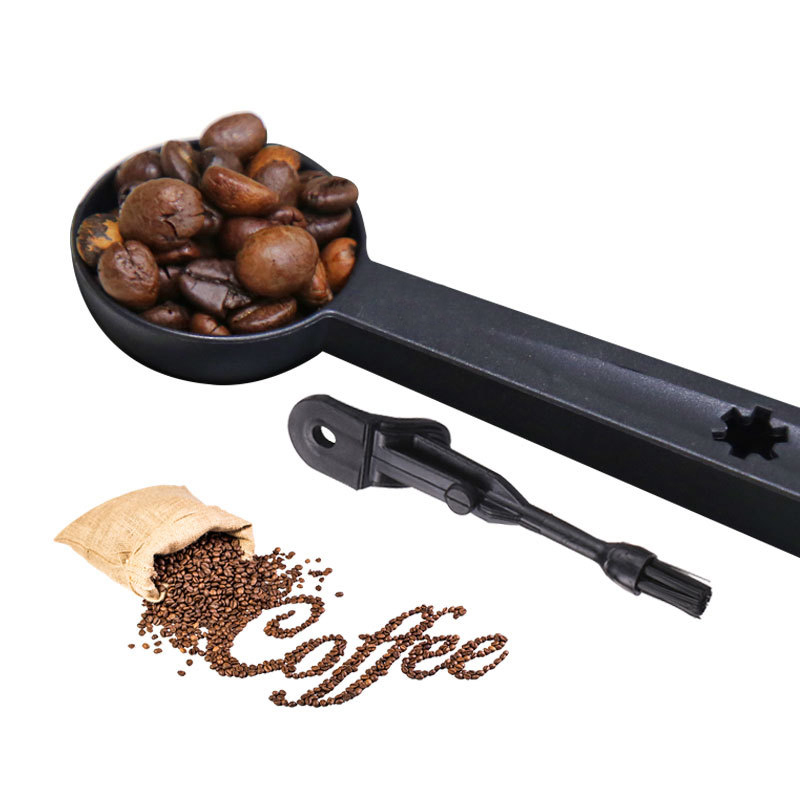 Coffee Scoop with Coffee Grinder Cleaning Brush